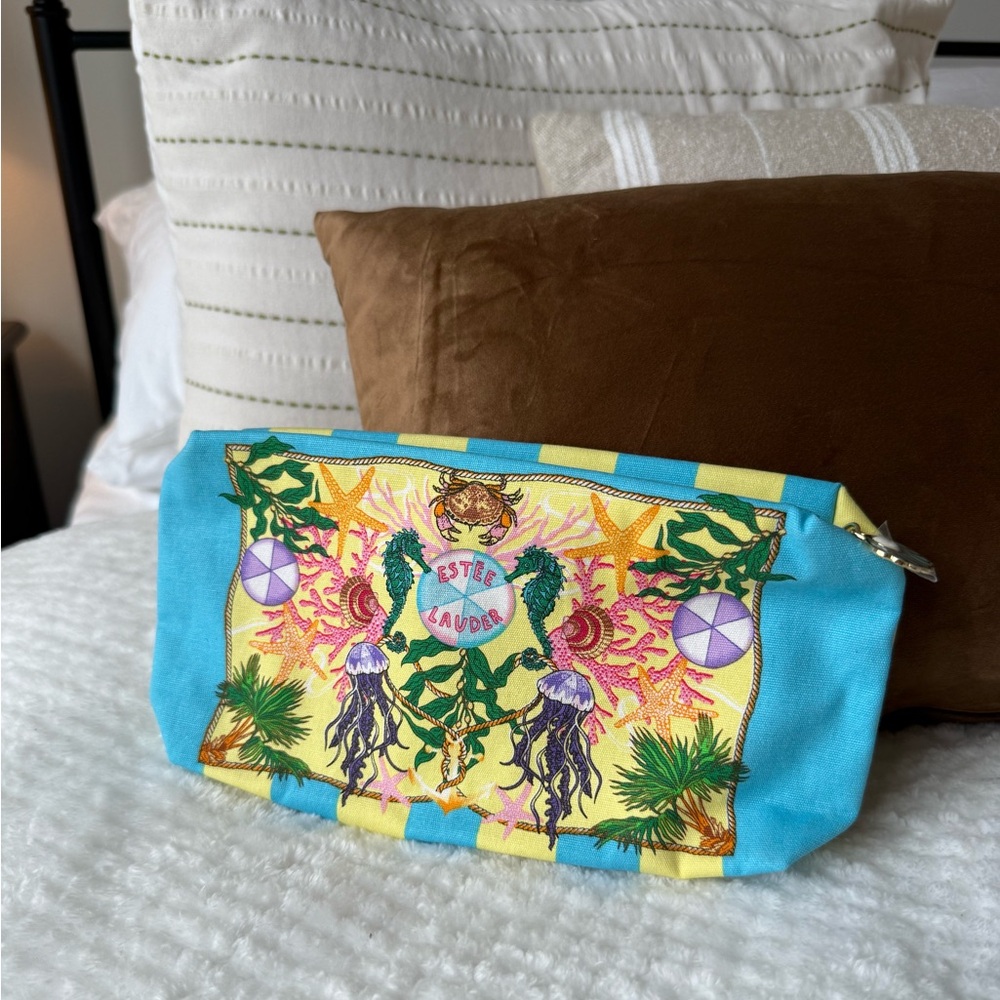Estée Lauder Make Up Travel Bag Sea Theme